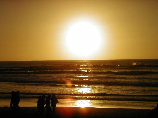 Agadir Maroc mer plage couché soleil