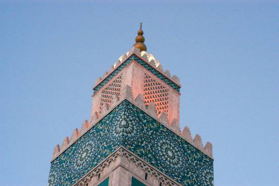 Casablanca Maroc toit mosquée