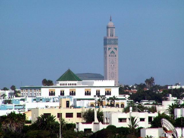 Casablanca Maroc vue mosquée Hassan II