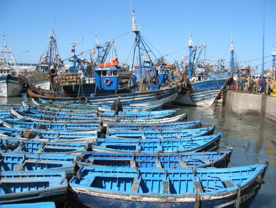 Essaouira Maroc bateau barque mer embarquez port