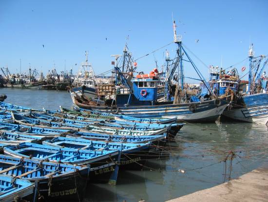 Essaouira Maroc bateau barque mer port