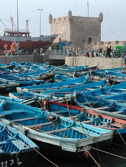 Essaouira Maroc mer barques