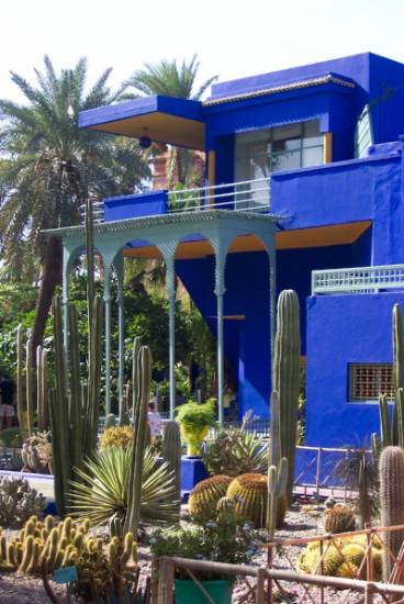 Marrakech Maroc architecture villa jardin