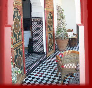 Marrakech Maroc hotel intérieur