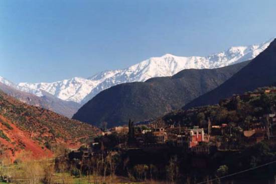 Marrakech Maroc montagne vallee village