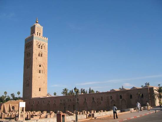 Marrakech Maroc monument architecture koutoubia boulevard