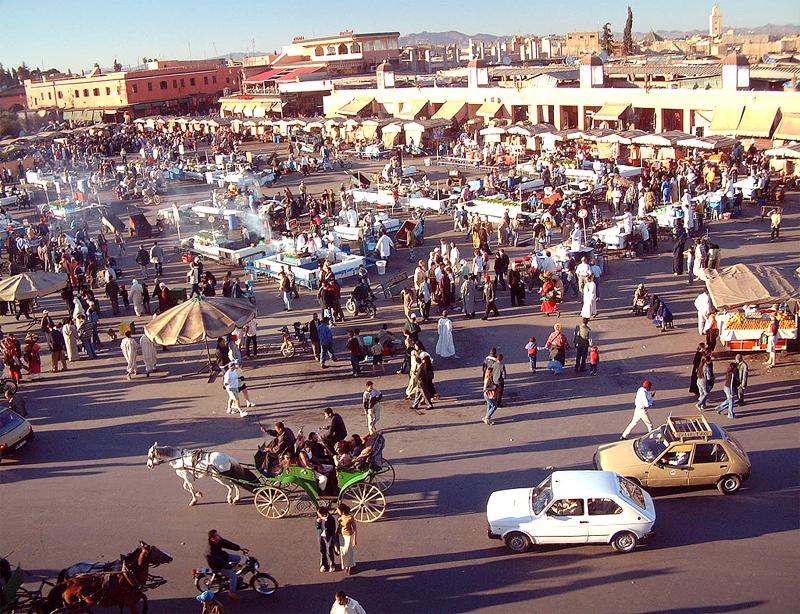 Marrakech Maroc sahat jamae lefna
