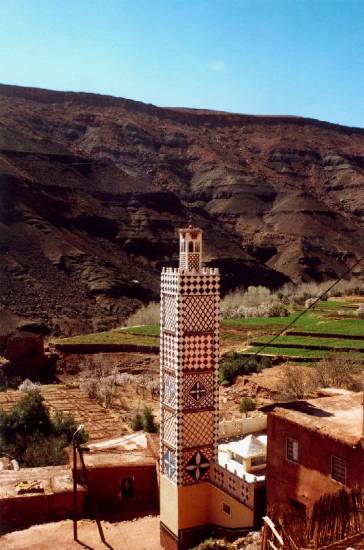 Ouarzazate Maroc architecture minaret atlas