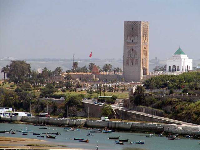 Rabat Maroc vue tour Hassan