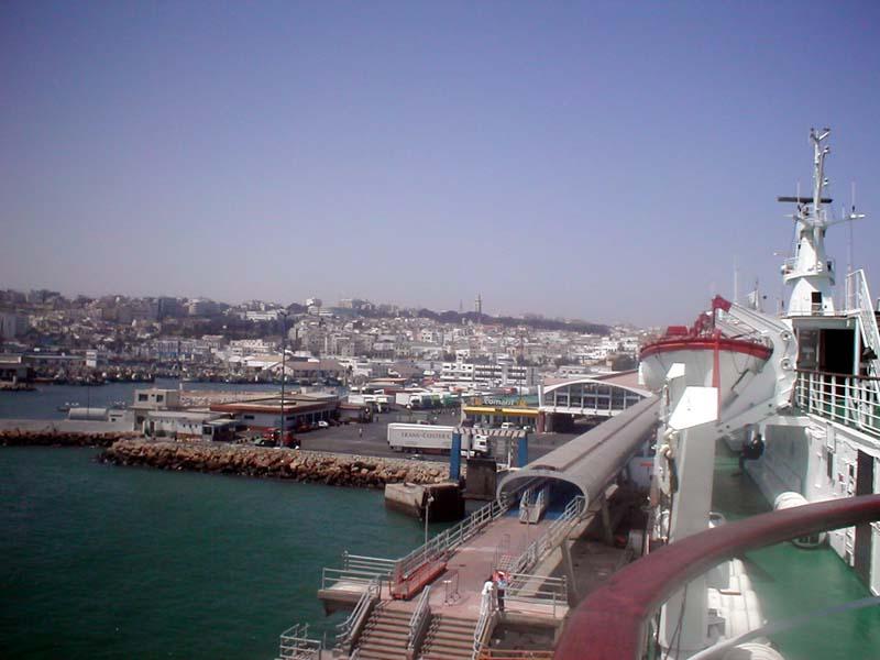 Tanger Maroc vue bateau