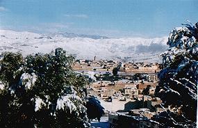 Taza Maroc neige montagne